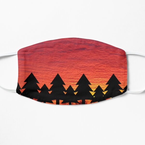 Sunset Trees Flat Mask