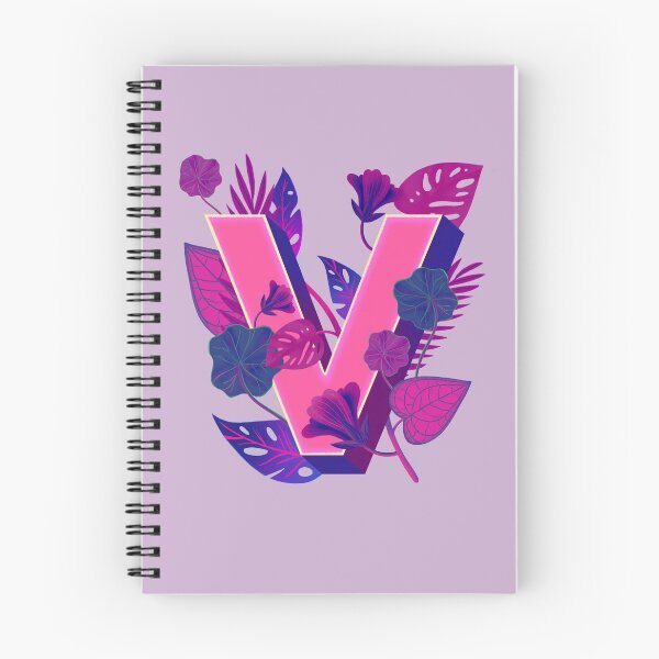 Item preview, Simplistic Floral Alphabet Letter V Typographic Artwork designed and sold by MakiMak.