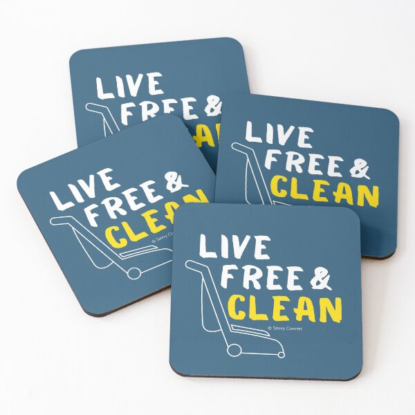 Item preview, Live Free and Clean designed and sold by SavvyCleaner.
