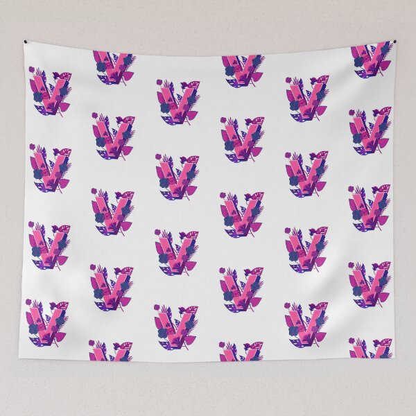 Item preview, Simplistic Floral Alphabet Letter V Typographic Artwork designed and sold by MakiMak.