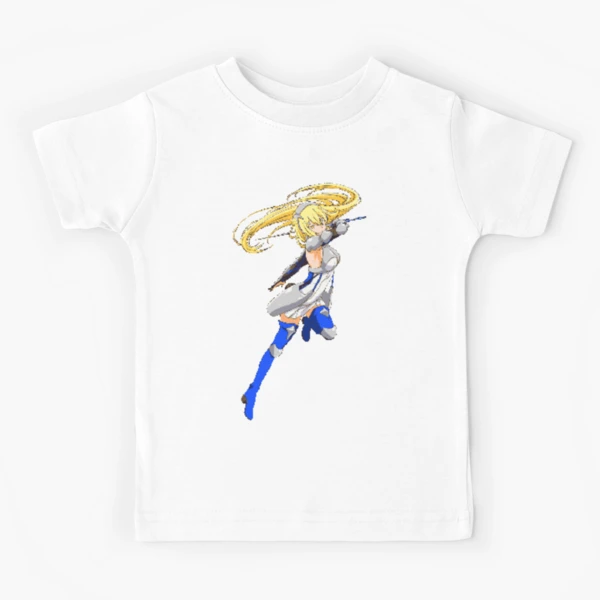 Erza Scarlet Pixel Art Kids T-Shirt by owopixels