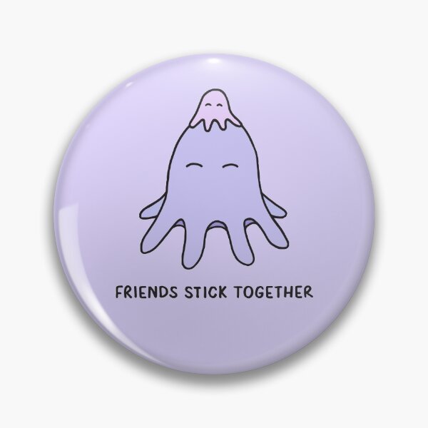 Item preview, Friends Stick Together - Lilac on Light Purple designed and sold by ImperfectLife.