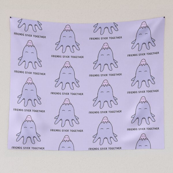 Item preview, Friends Stick Together - Lilac on Light Purple designed and sold by ImperfectLife.