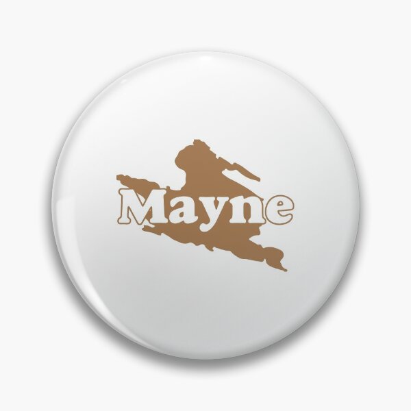 Mayne Island Logo Pin