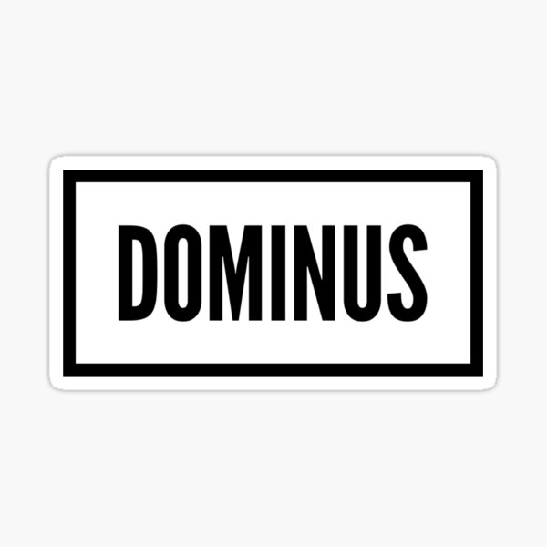 Dominus Stickers Redbubble - roblox alien rp roblox free dominus