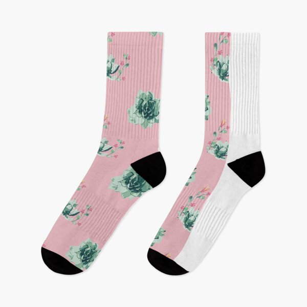 Item preview, Green Succulents on a Pink Background Pattern designed and sold by chinajones.