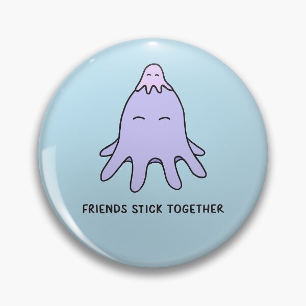 Item preview, Friends Stick Together - Lilac on Powder Blue designed and sold by ImperfectLife.