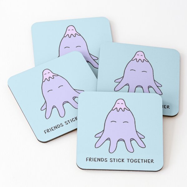 Item preview, Friends Stick Together - Lilac on Powder Blue designed and sold by ImperfectLife.