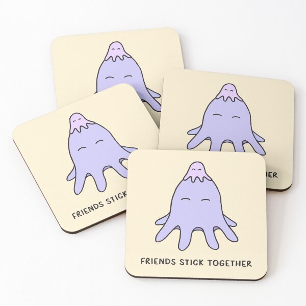 Item preview, Friends Stick Together - Lilac on Cream designed and sold by ImperfectLife.