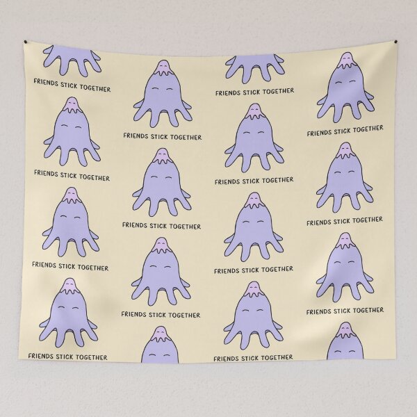 Item preview, Friends Stick Together - Lilac on Cream designed and sold by ImperfectLife.