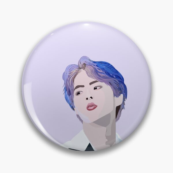 Item preview, BTS Jin with Purple Hair designed and sold by lynnhoastickers.