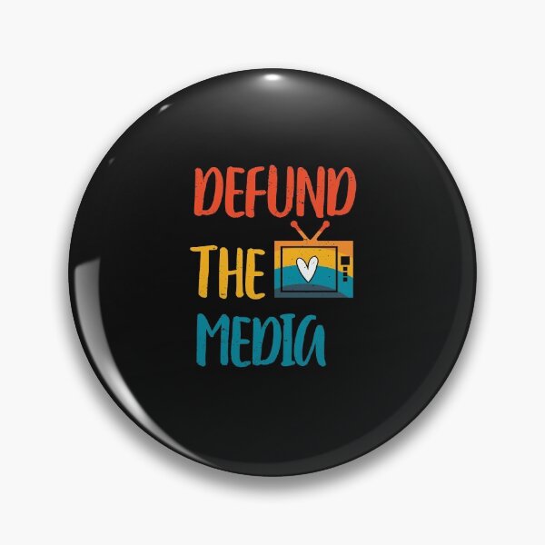 Item preview, Distressed Retro Vintage Defund The Media designed and sold by Run to Creations.