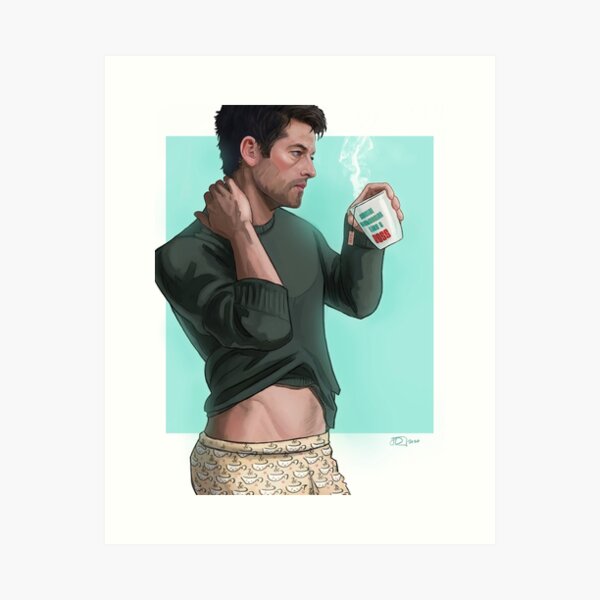 Item preview, Quaran-Tea-Time Castiel designed and sold by JackieDeeArt.