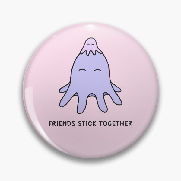 Item preview, Friends Stick Together - Lilac on Pink designed and sold by ImperfectLife.