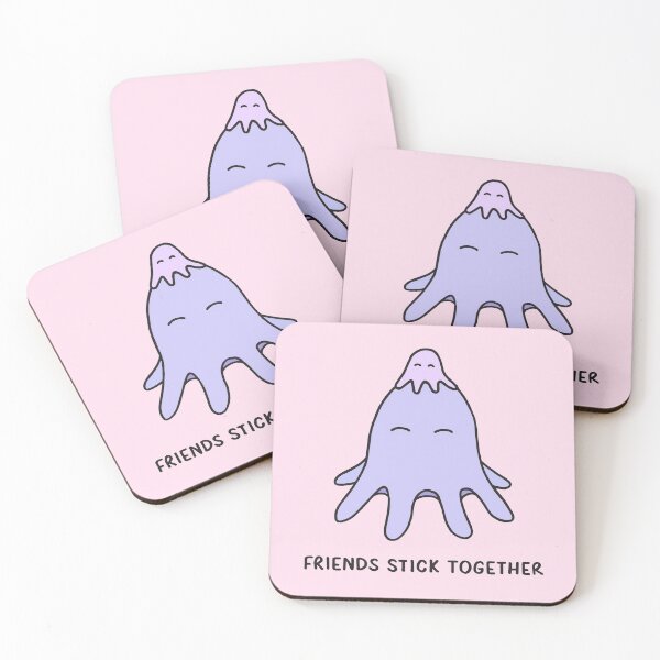 Item preview, Friends Stick Together - Lilac on Pink designed and sold by ImperfectLife.