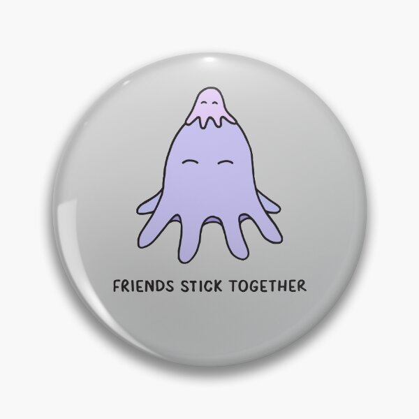 Item preview, Friends Stick Together - Lilac on Grey designed and sold by ImperfectLife.