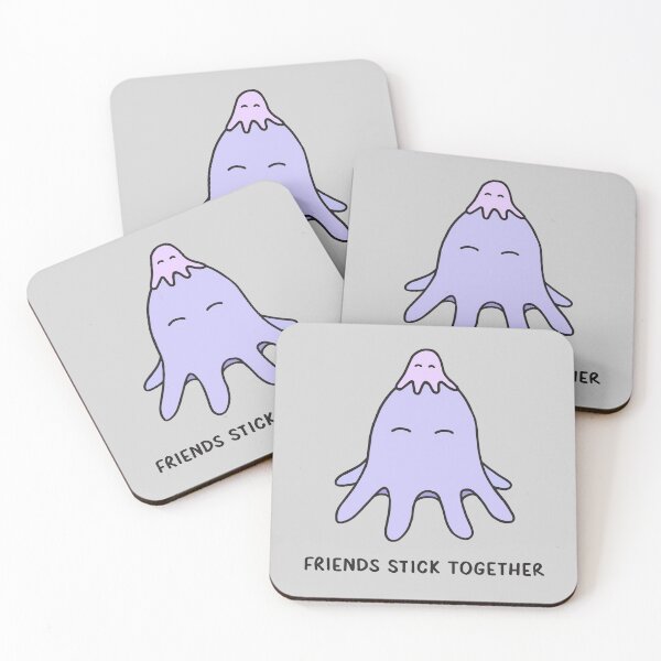 Item preview, Friends Stick Together - Lilac on Grey designed and sold by ImperfectLife.