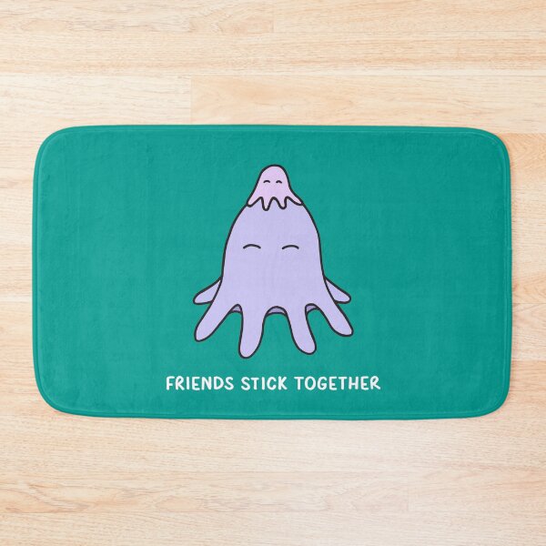 Item preview, Friends Stick Together - Lilac on Bold Teal designed and sold by ImperfectLife.