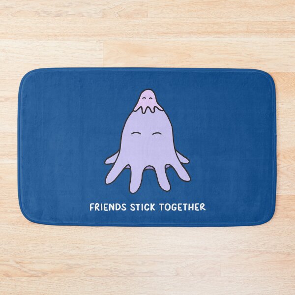 Item preview, Friends Stick Together - Lilac on Blue designed and sold by ImperfectLife.