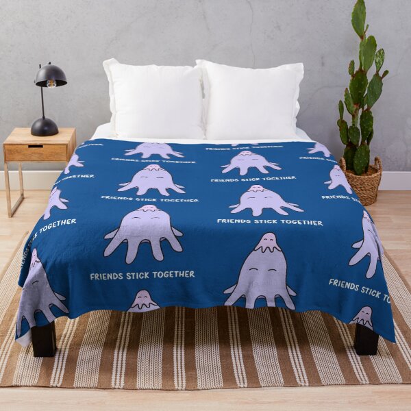Item preview, Friends Stick Together - Lilac on Blue designed and sold by ImperfectLife.