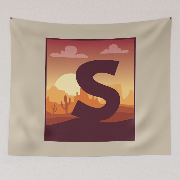 Item preview, Letter S - In The Desert designed and sold by pixelinga.