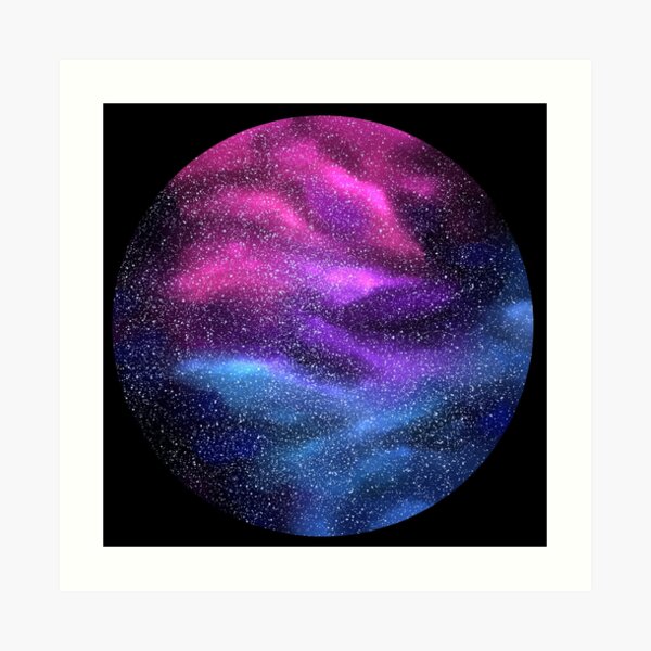 Bi Pride Galaxy Art Print By Nicoolee Redbubble