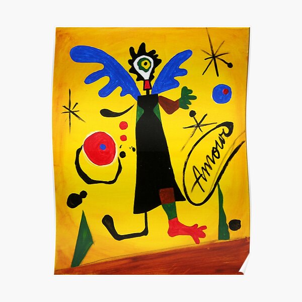 Joan Miro Angel by Augusto Sanchez Poster
