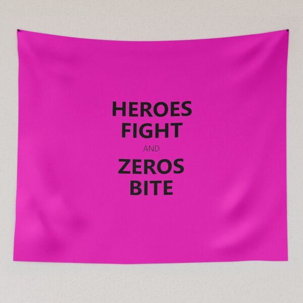 Item preview, heroes fight, zeros bite designed and sold by BIZARRE PRINTS.