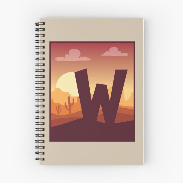 Item preview, Letter W - In The Desert designed and sold by pixelinga.