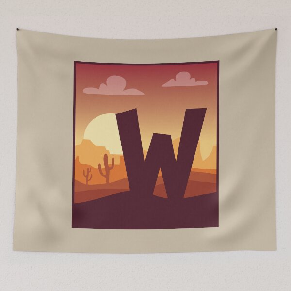 Item preview, Letter W - In The Desert designed and sold by pixelinga.