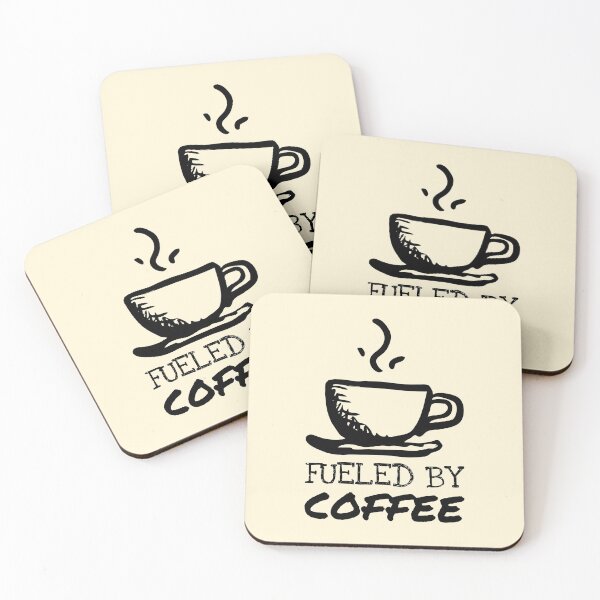Item preview, Fueled By Coffee Cute Doodle designed and sold by Telle Garcia.