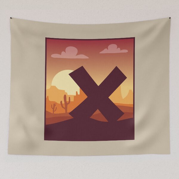 Item preview, Letter X - In The Desert designed and sold by pixelinga.