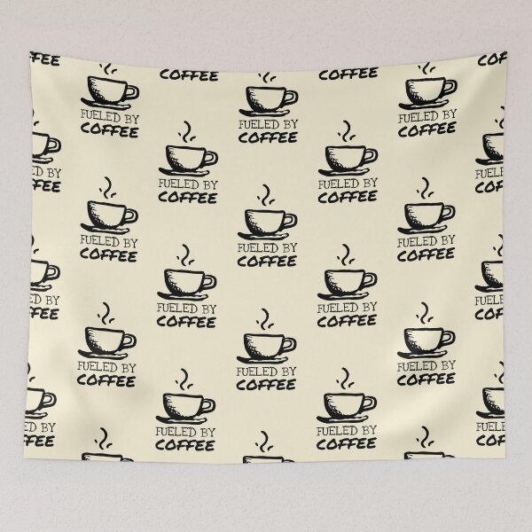 Item preview, Fueled By Coffee Cute Doodle designed and sold by Telle Garcia.
