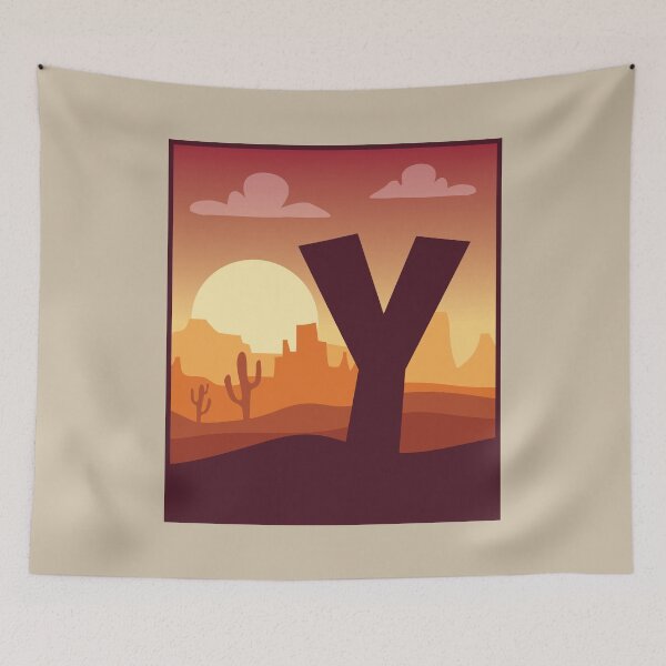 Aperçu de l'œuvre Letter Y - In The Desert créée et vendue par pixelinga.