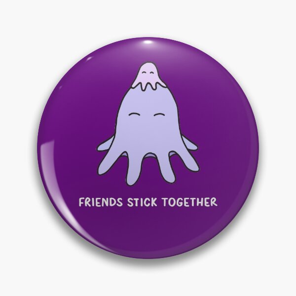 Item preview, Friends Stick Together - Lilac on Grape designed and sold by ImperfectLife.