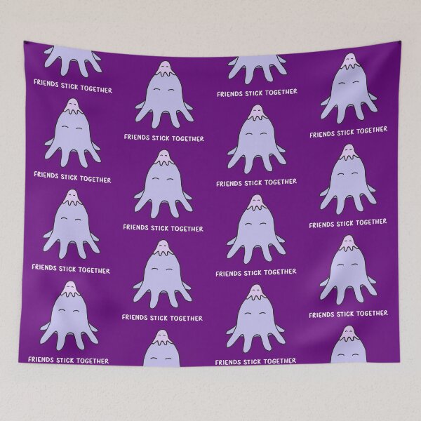 Item preview, Friends Stick Together - Lilac on Grape designed and sold by ImperfectLife.