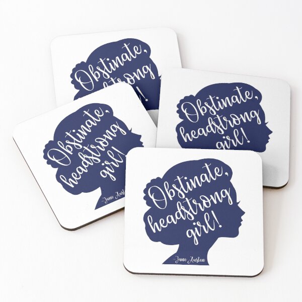 Item preview, obstinate headstrong girl - Pride and Prejudice quote designed and sold by introvertcafe.