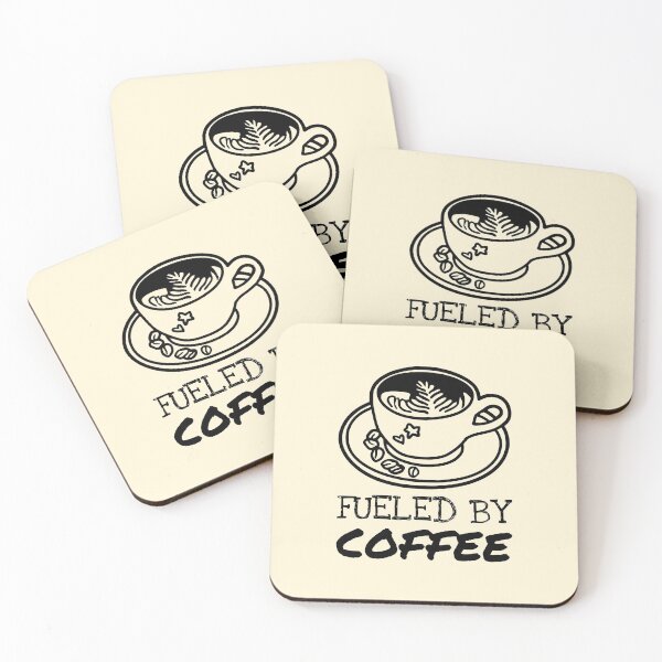 Item preview, Fueled By Coffee Quote Cute Latte designed and sold by Telle Garcia.