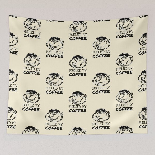 Item preview, Fueled By Coffee Quote Cute Latte designed and sold by Telle Garcia.
