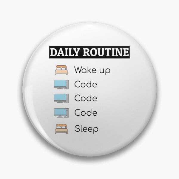 Item preview, A coder's daily routine designed and sold by ZayedDesigns.
