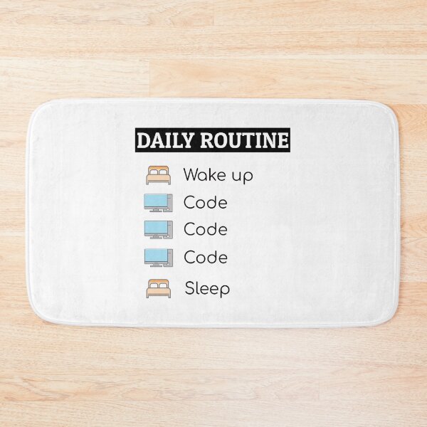 Item preview, A coder's daily routine designed and sold by ZayedDesigns.