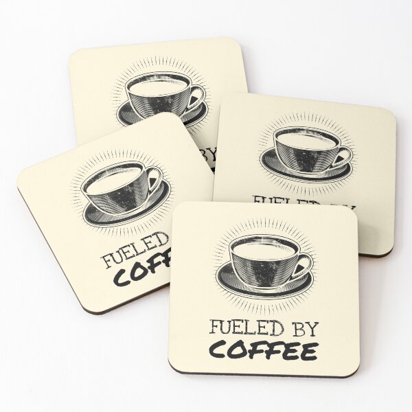 Item preview, Sketch Fueled By Coffee Quote designed and sold by Telle Garcia.