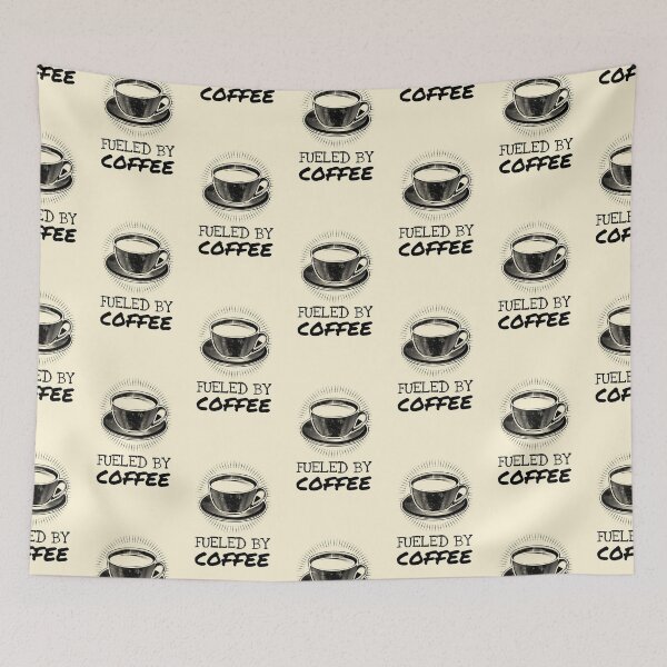 Item preview, Sketch Fueled By Coffee Quote designed and sold by Telle Garcia.
