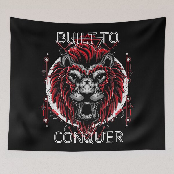 Item preview, Built to conquer - Lion face designed and sold by KauzSL.