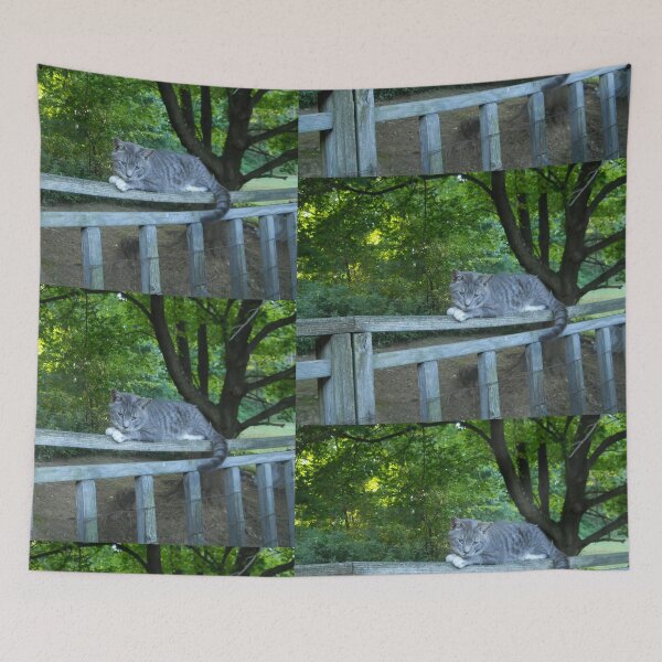 Item preview, Gray and White Cat designed and sold by Illustrationsbyv .