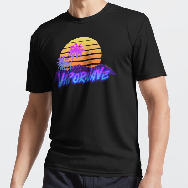 Miami Slice | Retro/Vaporwave Golf Polo for Men (Relaxed Fit) 2XL