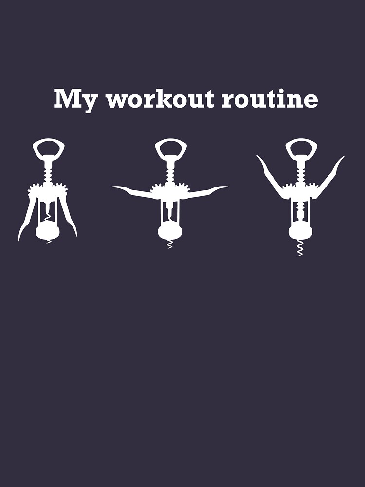 my favorite workout wine shirt