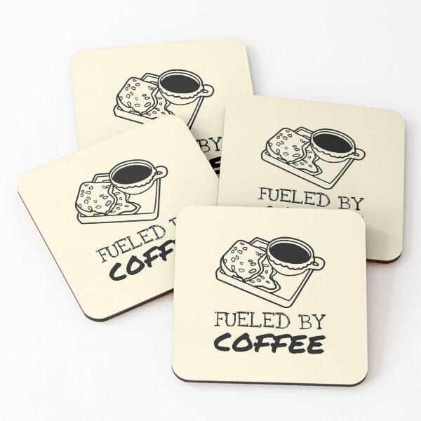 Item preview, Cup and Toast Fueled By Coffee Quote designed and sold by Telle Garcia.