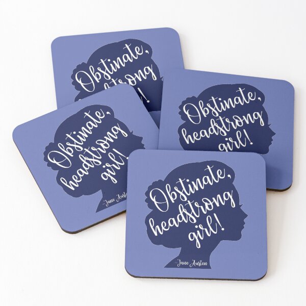 Item preview, obstinate headstrong girl - Pride and Prejudice quote designed and sold by introvertcafe.