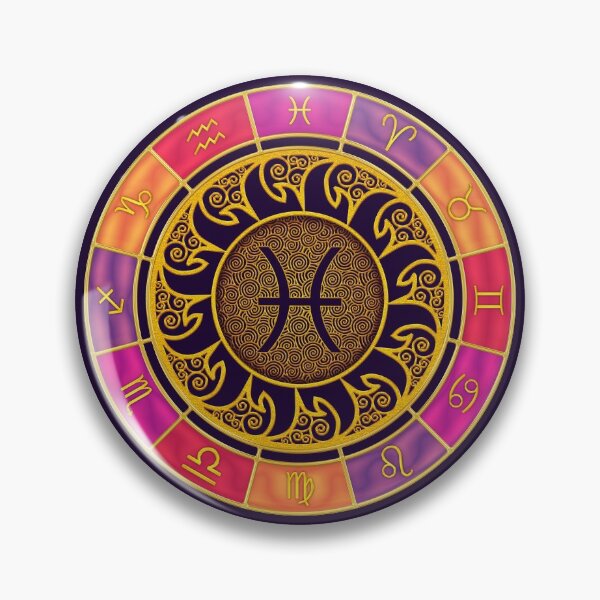 Artikelvorschau, Fische Zodiac Lightburst - Kreis entworfen und verkauft von ifourdezign.